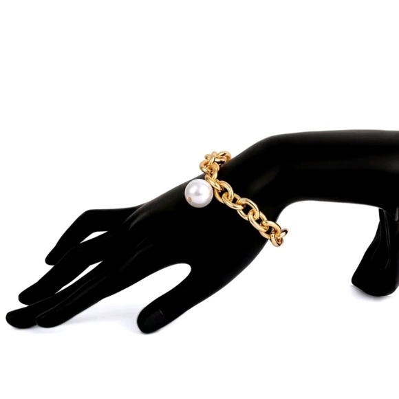 Golden ball chain bracelet - Picture 2 of 4